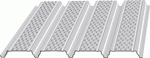 Profil acier nervuré Hacierco 40 SRC - support pour couvertures étanchées - épaisseur 0.75 mm_0