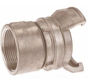 Raccord guillemin en aluminium - Femelle avec verrou 08FAV - Réf. 08FAV, norme NF-EN 29572, filetage BSP ISO 228/1_0