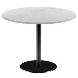 Restootab - Table Ø120cm - modèle Rome marbre paro - blanc TB-ROMXL-R120M-MB.PAR_0