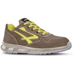 U-Power - Baskets de sécurité basses légères et confortables ADVENTURE - Environnements secs - S1P SRC ESD Marron / Jaune Taille 46 - 46 marron ma_0