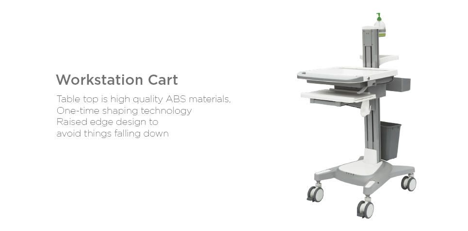 Workstation cart - chariot informatique - bi healthcare - réglage de la hauteur_0