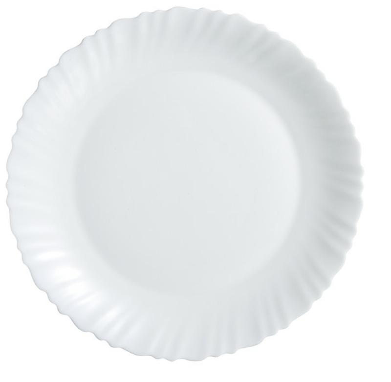 PLAT ROND BLANC VERRE Ø 30 CM FESTON ARCOROC