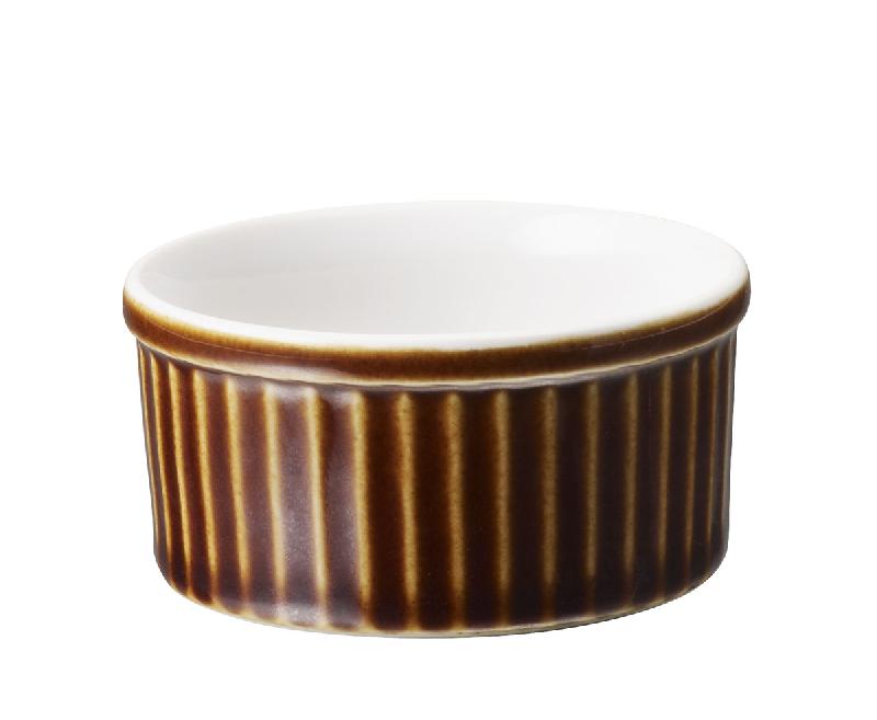 RAMEQUIN ROND BRUN PORCELAINE Ø 10,5 CM FRENCH CLASSICS REVOL