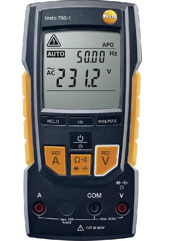 Multimètre numérique TRMS Testo 760-1 - touches de fonctions et détection automatique des grandeurs_0