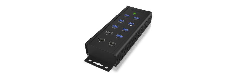 ICY BOX IB-HUB1703-QC3 - Hub USB 3.0 industriel à 7 ports avec alimentation secteur_0