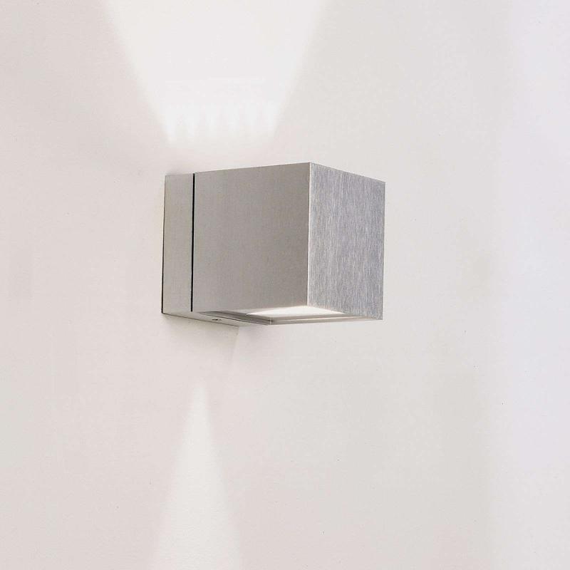 MILAN ILUMINACIÓN APPLIQUE CUBIQUE DAU MONTANTE ET DESCENDANTE ALU
