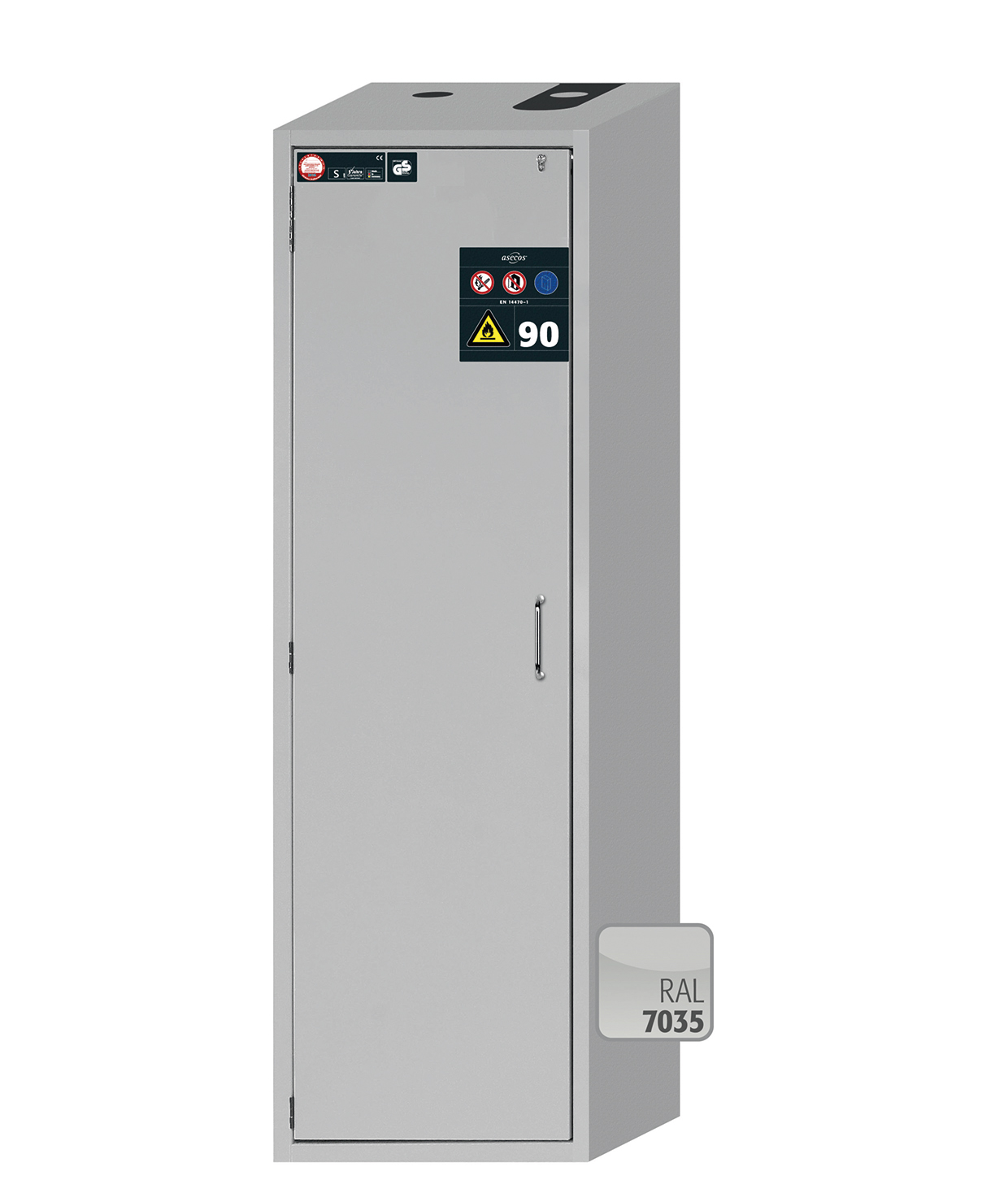 Armoire de sécurité S-CLASSIC-90 modèle S90.196.060 - Réf 30227-001-30256 - Type 90 pour substances inflammables avec test résistance au feu_0