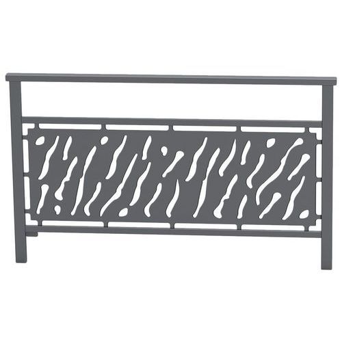 BARRIÈRE VENISE 1.50 M STRUC TÔLE DÉCOUPÉE ZINC GRIS PROCITY - PROCITY