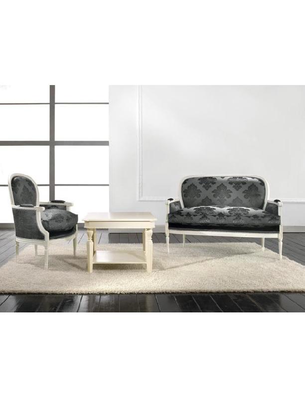 Bergère Antoinette - dos rembourré et assise coussin_0
