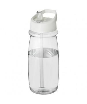 BOUTEILLE DE SPORT H2O ACTIVE PULSE 600ML COUVERCLE À BEC VERSEUR BLANC - GOURDES DE SPORT PUBLICITAIRES PERSONNALISÉES