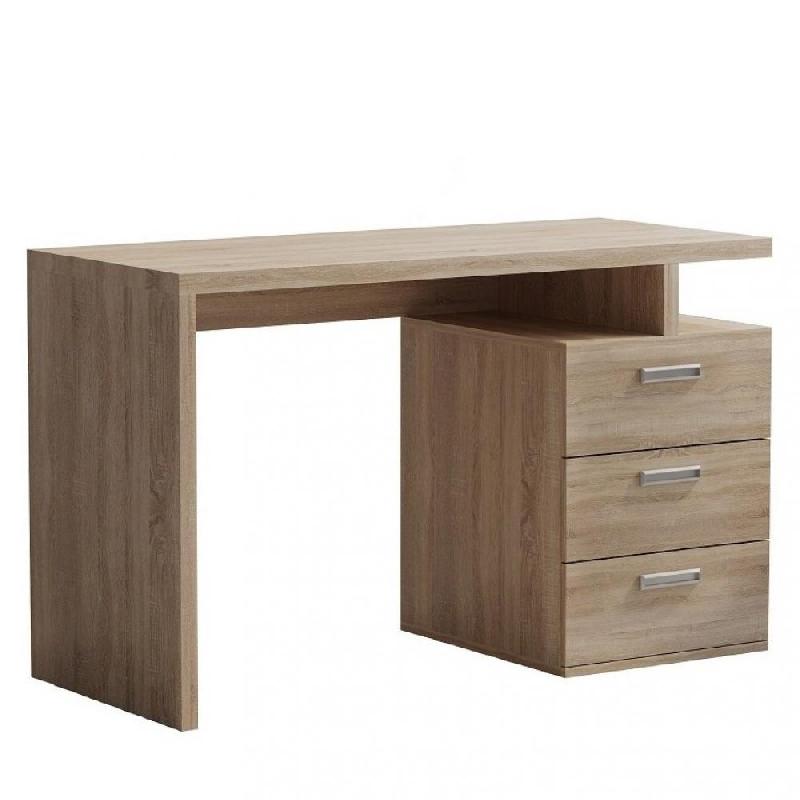 BUREAU RUBY 3 TIROIRS CHÊNE 120 X 60 CM_0