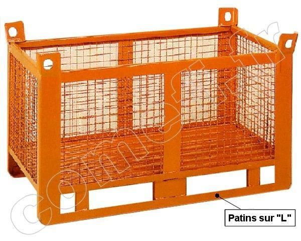 CG127 - CONT GRILLAGÉ 1500KG / PATINS