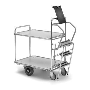 Chariot à grand plateau pour préparation de commandes_0