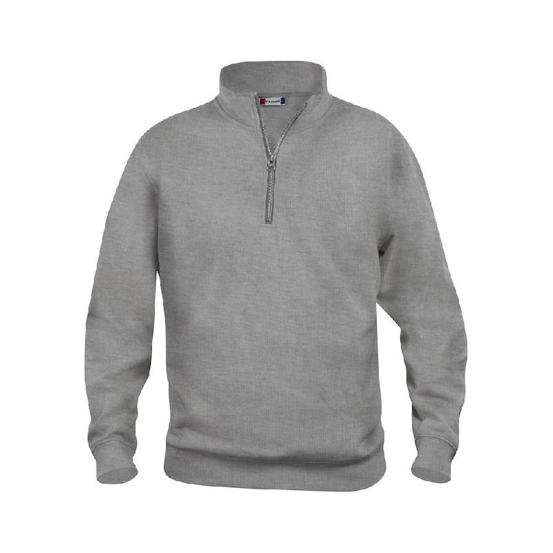 CLIQUE SWEAT BASIC CAMIONNEUR GRIS CHINÉ XL