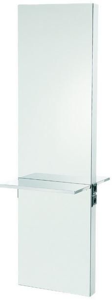 Coiffeuse Pure Metal - 2 places - Aspect chromé - Version centrale ou école sur roulettes - Made in France_0