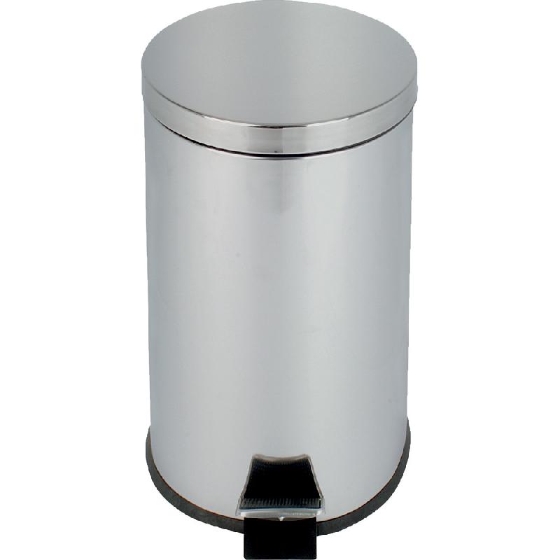 Collecteur à pédale JVD 20 L inox miroir_0