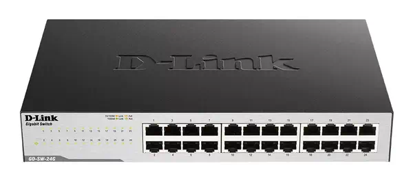 D-Link GO-SW-24G Non-géré L2 Gigabit Ethernet (10/100/1000) 1U Noir_0