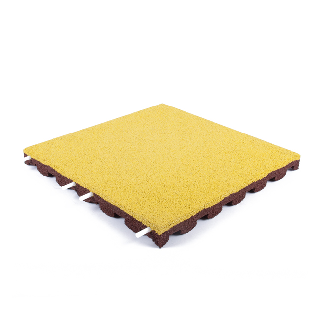 DALLE AIR DE JEUX JAUNE 50X50X4,5 CM