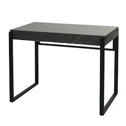 Décoshop26 - Bureau table d'ordinateur table d'appoint 100x54 cm MDF aspect marbre gris 04_0006064 - gris 3000261627586_0