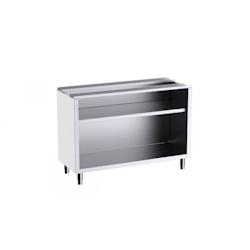 Distform Table Inox de Comptoir 1 Étagère sans Plan de Travail Gamme 600 Acier inoxydable 1500x600x600xmm - 641094517083_0