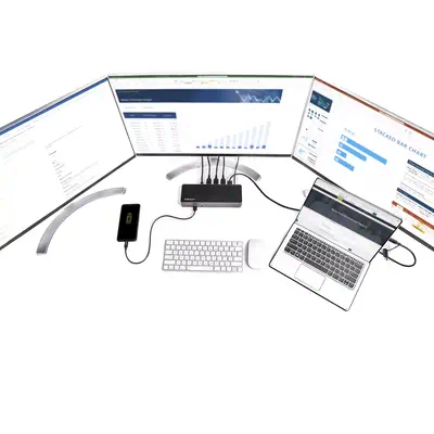 Dock USB-C & USB-A - Station d'Accueil Universelle à  Triple àÉcran DisplayPort & HDMI 4K 60Hz - 85W P_0