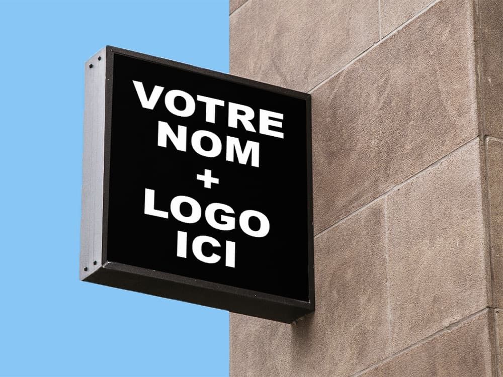 Enseigne caisson lumineux - slog print - un système de rétro-éclairage à néon ou a led_0