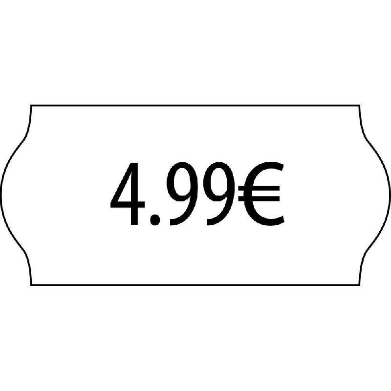 Étiquette SATO format 26x12mm - blanc amovible - boîte de 18000 étiquettes_0