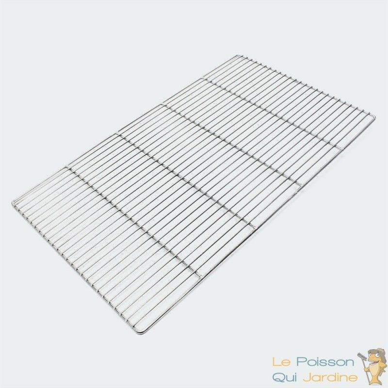 GRILLE DE BARBECUE DE REMPLACEMENT RECTANGULAIRE EN INOX LE POISSON QUI JARDINE Grille de barbecue de remplacement