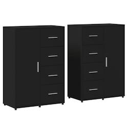 Helloshop26 - Buffet bahut commode armoire meuble de rangement organisateur cuisine salle de séjour salons lot de 2 60 x 31 x 84 cm 02_0036918 - 3000_0