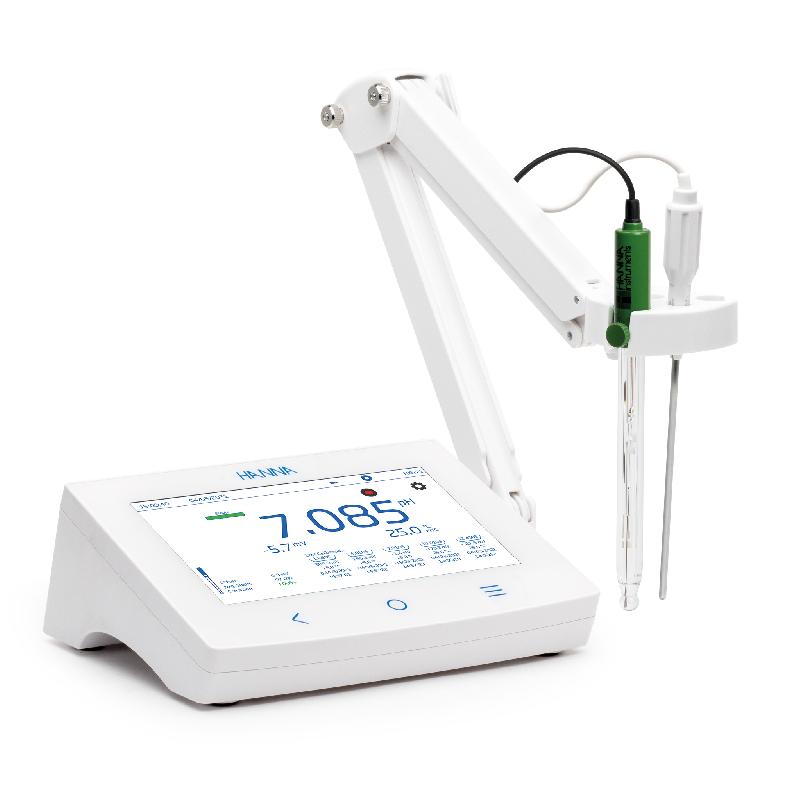 Instrument de laboratoire pH/mV qualité recherche - HI6221-02 avec écran tactile et mesures avancées_0
