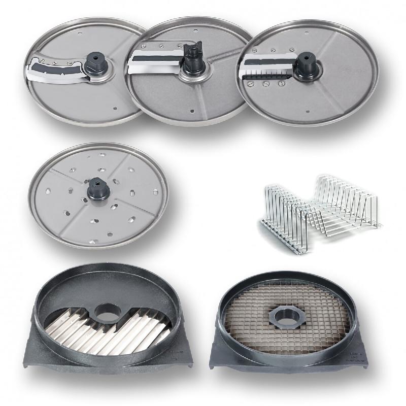 Kit de disques et grilles professionnel pour coupe-légumes Gamma Compact - Set Taco & Burger pour une productivité élevée en cuisine | Sammic - 10_0