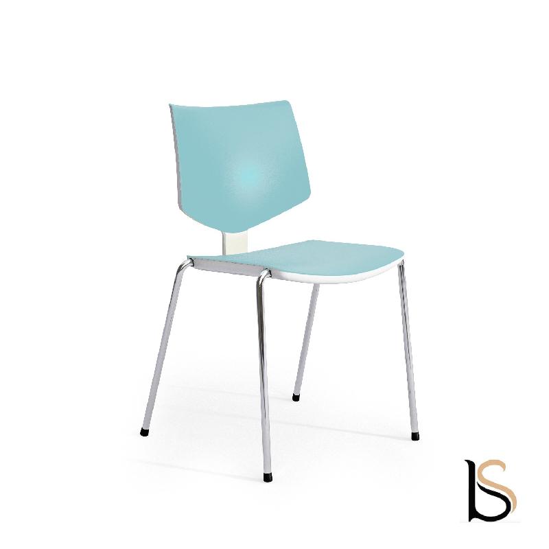 Lot de 2 chaises polyvalentes Loola - Mobel Linea. - Bleu clair_0
