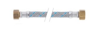 Flexible métallique NG / DN6-DN8 - nitrile NBR avec tresse acier galvanisé - raccords acier zingué ou laiton_0