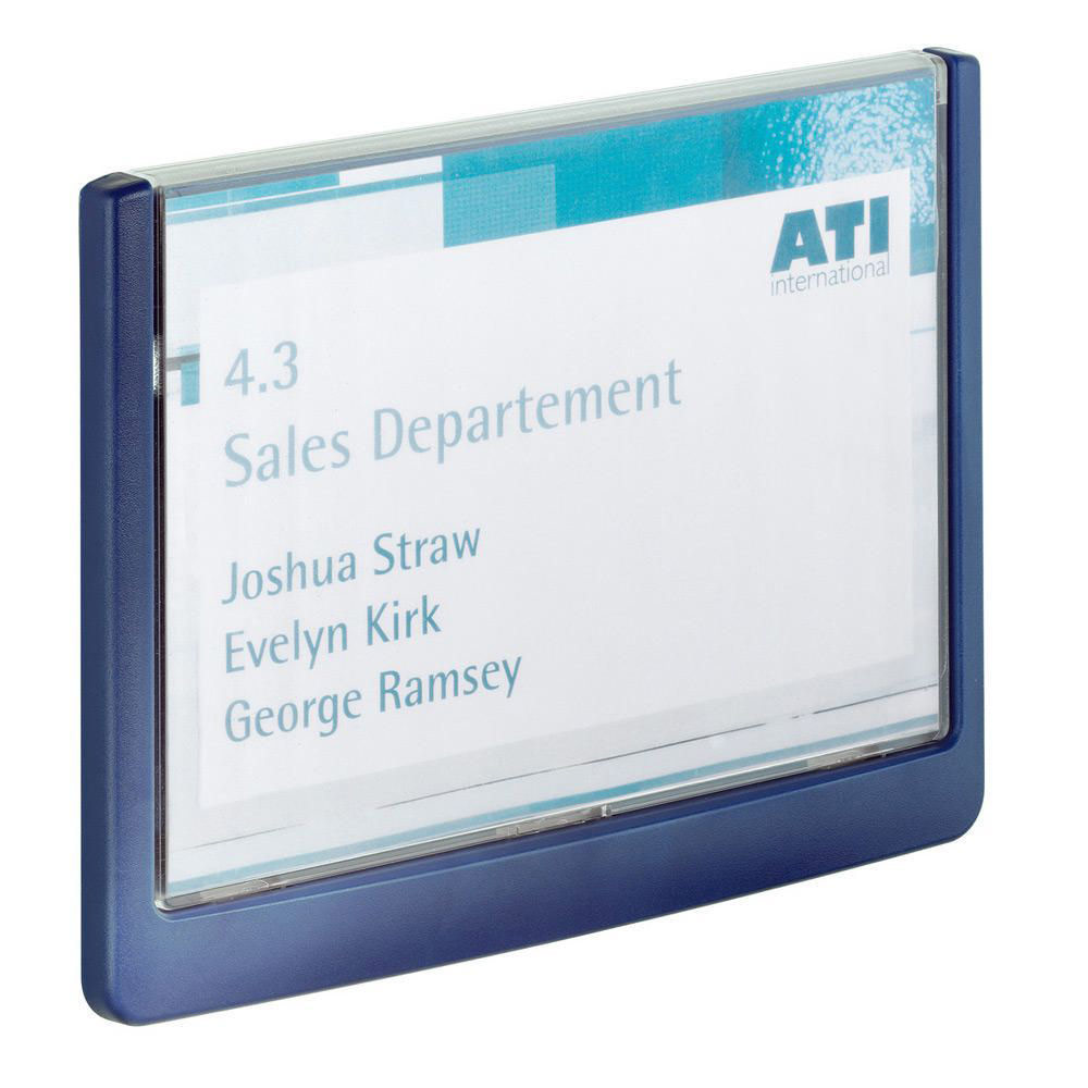 PLAQUE DE PORTE DURABLE CLICK SIGN 149 X 105 - 5 MM BLEU