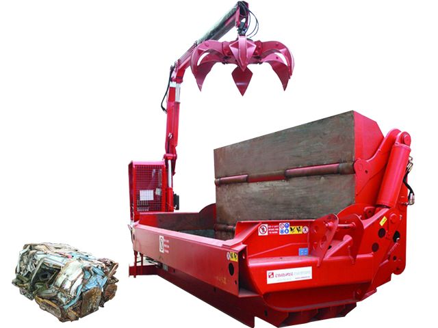 Presse mobile BONFIGLIOLI pour compactage de ferraille -12 tonnes/h - 15 paquets/h - MOBIPACK-500_0