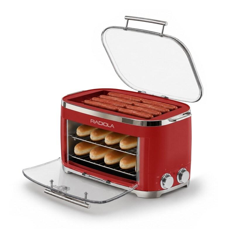 Radiola - Dogdog Red - Machine à Hot-dogs - 5 Rouleaux Chauffants - Chauffe-pain - 260 W - 3662738050176_0