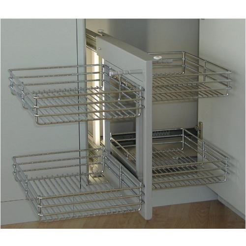 RANGEMENT D'ANGLE COULISSANT MAGIC CORNER - GAUCHE - P 455 MM - L 450 MM LEMI