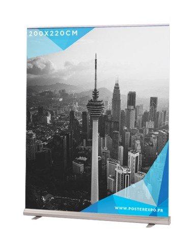 Roll Up XXL renforcé 200x250cm - structure stable avec pieds en acier - Réf : PE-ROLL-XXL-RENF_0