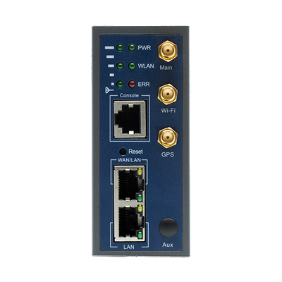 Routeur industriel 2G/3G/4G LTE + Wi-Fi + GPS - QUARTZ-GW22-LTE-ACC avec boîtier compact en métal_0