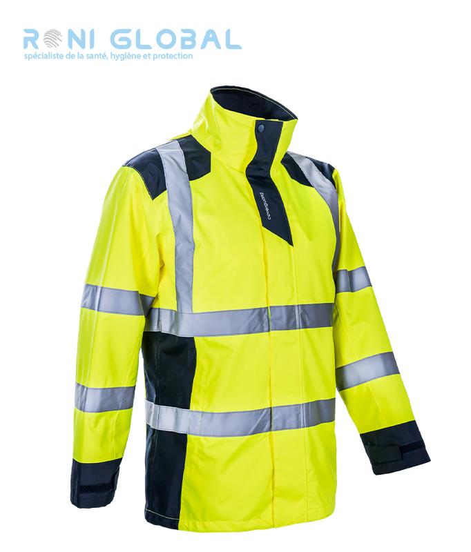 Parka de travail haute visibilité anti-pluie en polyester - 5 poches - Class 3 - SANGAKU COVERGUARD_0