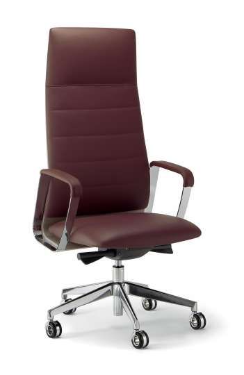 Siège de direction - Directa - ergonomique avec dossier personnalisable et base en aluminium brillant_0