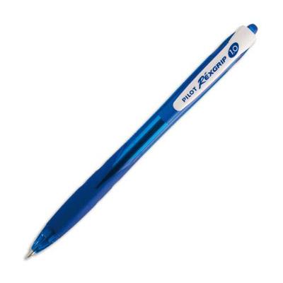 STYLO BILLE PILOT BEGREEN REXGRIP - RETRACTABLE - POINTE MOYENNE - BLEU
