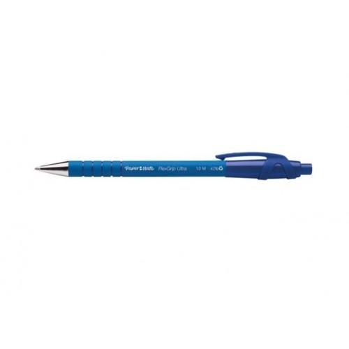 STYLO BILLE RÉTRACTABLE - BLEU - PAR 12 - PAPER MATE® FLEXGRIP ULTRA PAPER MATE