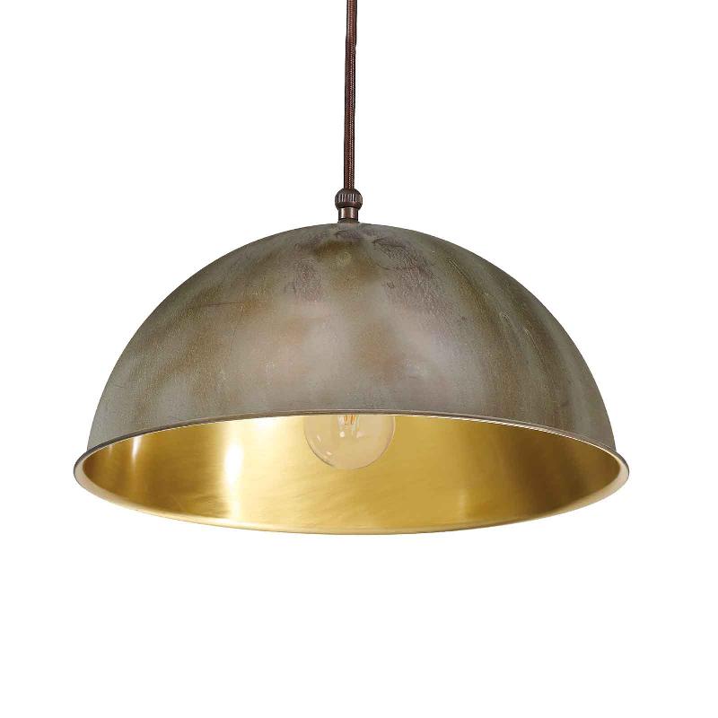 MORETTI LUCE SUSPENSION CIRCLE DORÉE/LAITON ANCIEN, Ø20 CM