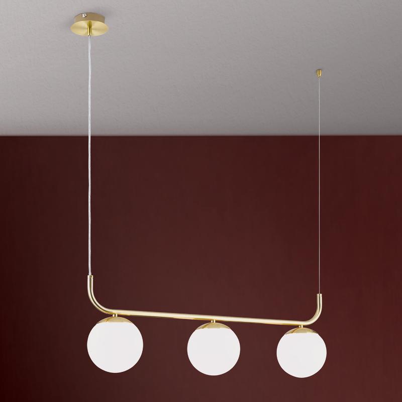 ORION SUSPENSION MADIS AVEC 3 ABAT-JOUR SPHÉRIQUES