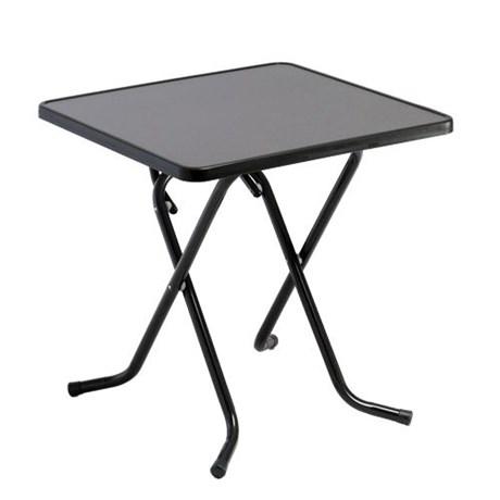 TABLE DE TERRASSE LAURA GRIS ANTHRACITE 70 X 70 CM