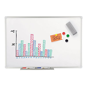 TABLEAU BLANC LAQUÉ NOBO 90 X 120 CM