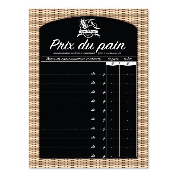 TARIF PRIX DU PAIN ROTIN 15 X 20 CM