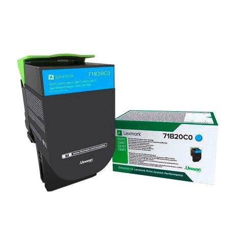 TONER LEXMARK 78C20C0 CYAN POUR IMPRIMANTE LASER - TONER AUTHENTIQUE