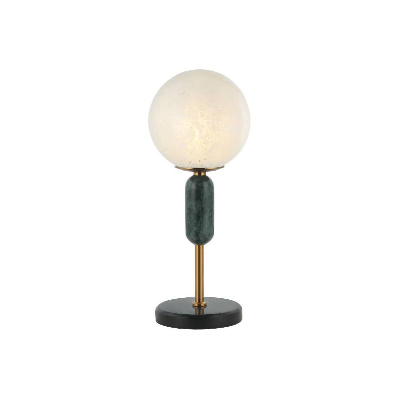 VIOKEF LAMPE À POSER POLLY ABAT-JOUR EN VERRE, MARBRE